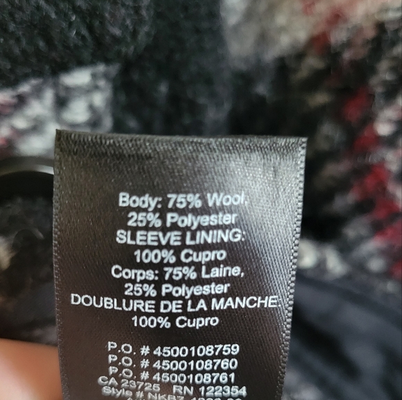 ARITZIA Wilfred Free Ganna Shirt Jacket XXS Plaid Wool Blend Oversized - Picture 7 of 7